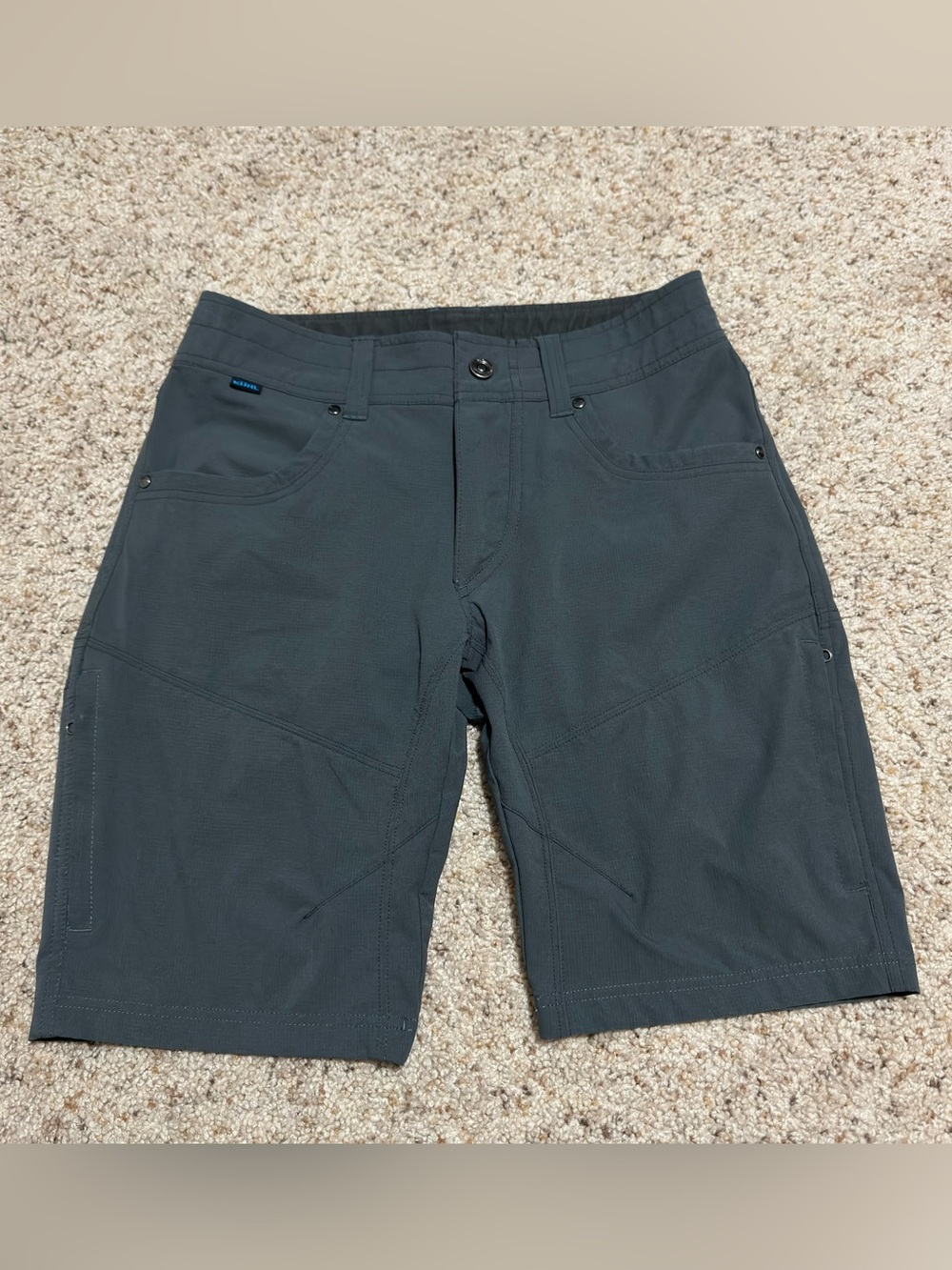 Kuhl Silencr Kargo Shorts 10” Men 30 Gray Ripstop